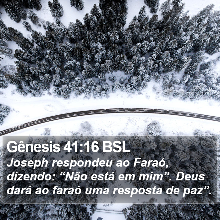 Gênesis 41:16 BSL Bible Study