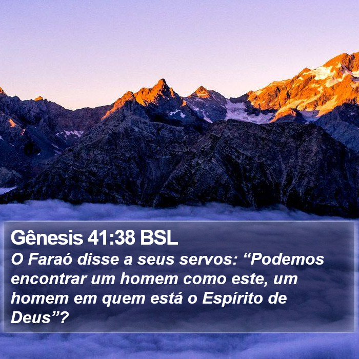 Gênesis 41:38 BSL Bible Study