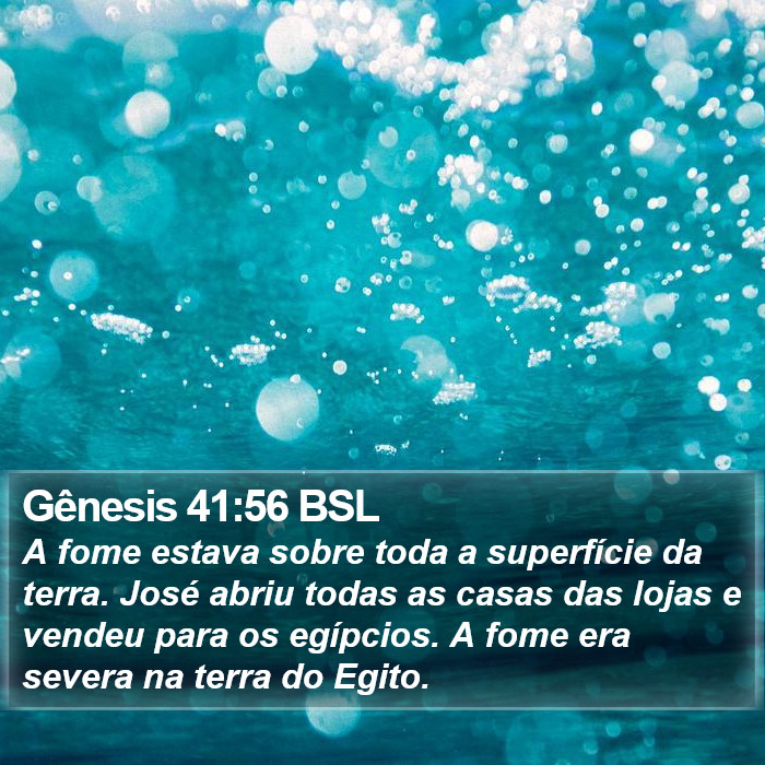 Gênesis 41:56 BSL Bible Study