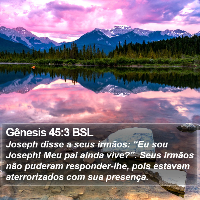 Gênesis 45:3 BSL Bible Study