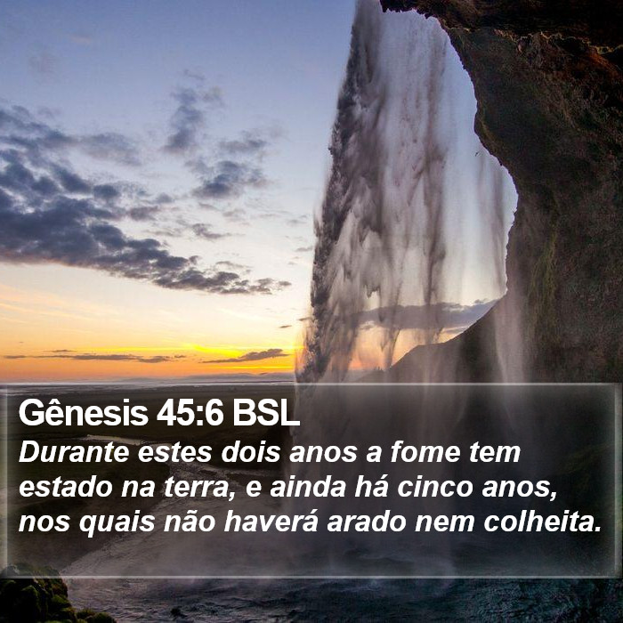 Gênesis 45:6 BSL Bible Study