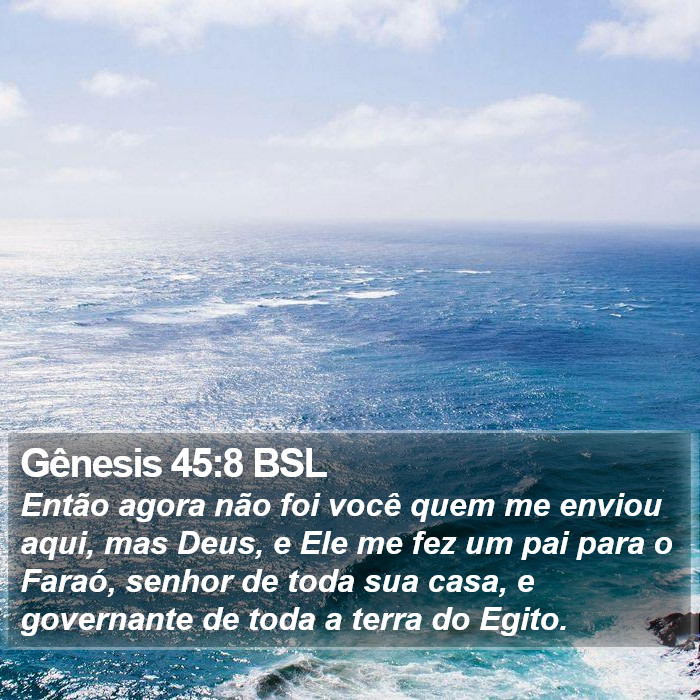 Gênesis 45:8 BSL Bible Study