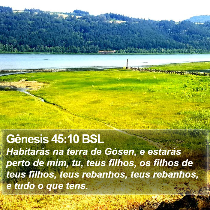 Gênesis 45:10 BSL Bible Study