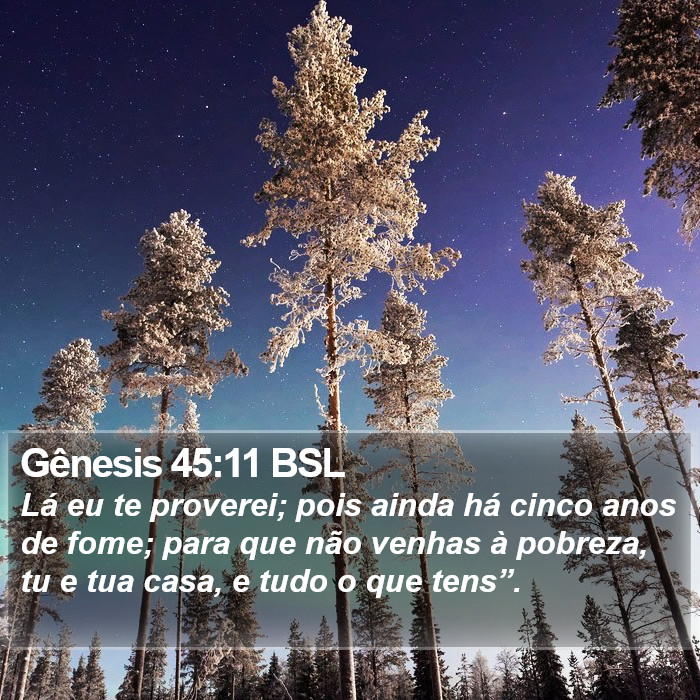 Gênesis 45:11 BSL Bible Study