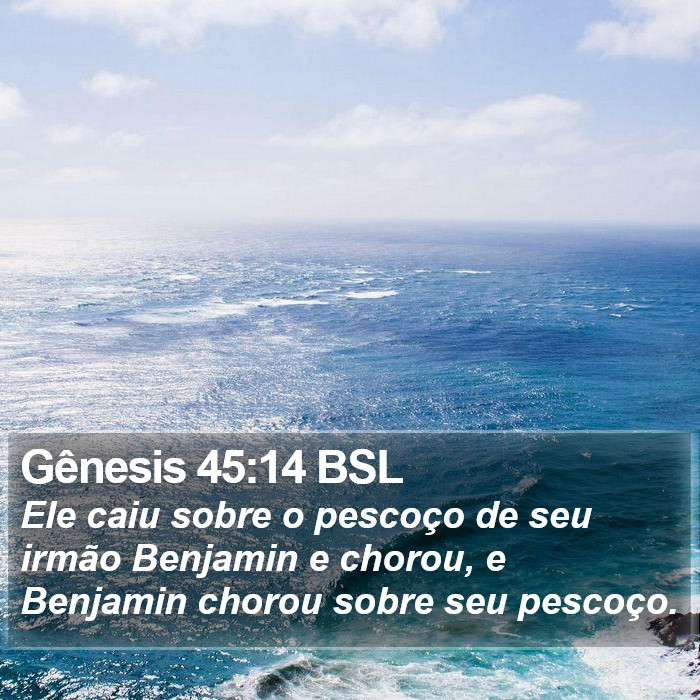 Gênesis 45:14 BSL Bible Study