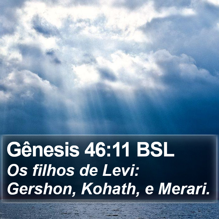 Gênesis 46:11 BSL Bible Study