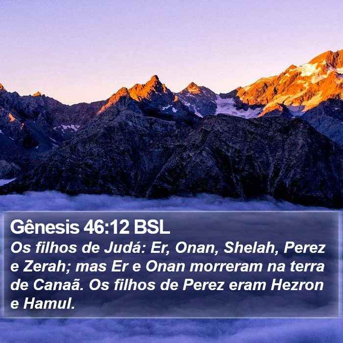 Gênesis 46:12 BSL Bible Study