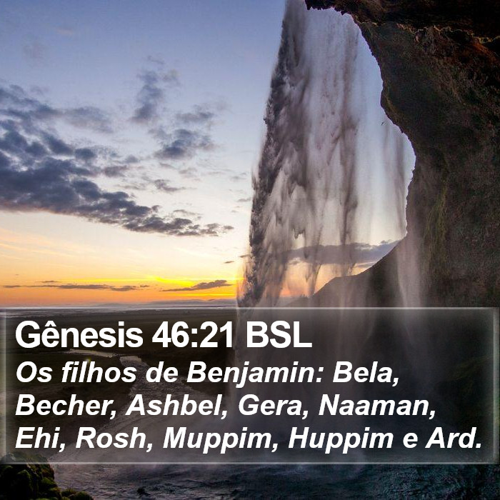 Gênesis 46:21 BSL Bible Study