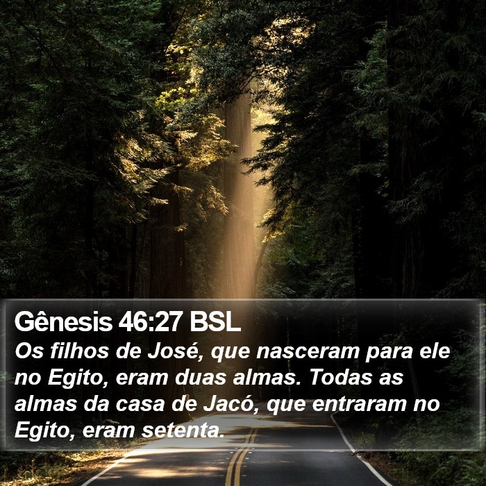 Gênesis 46:27 BSL Bible Study