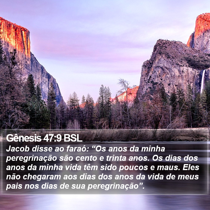 Gênesis 47:9 BSL Bible Study