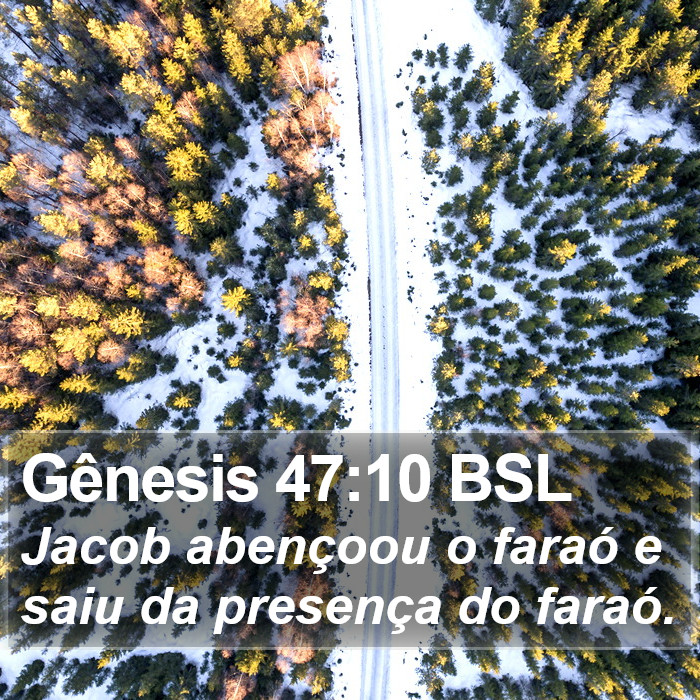 Gênesis 47:10 BSL Bible Study