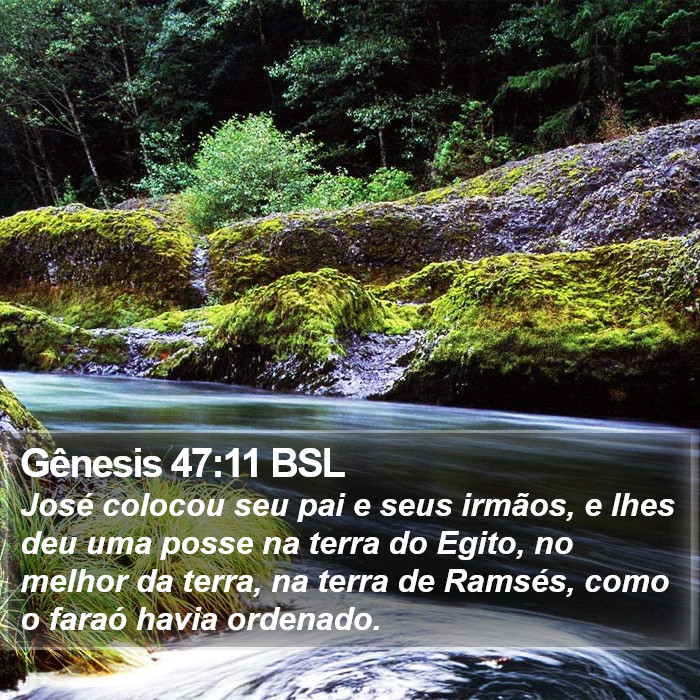 Gênesis 47:11 BSL Bible Study
