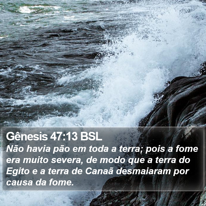 Gênesis 47:13 BSL Bible Study