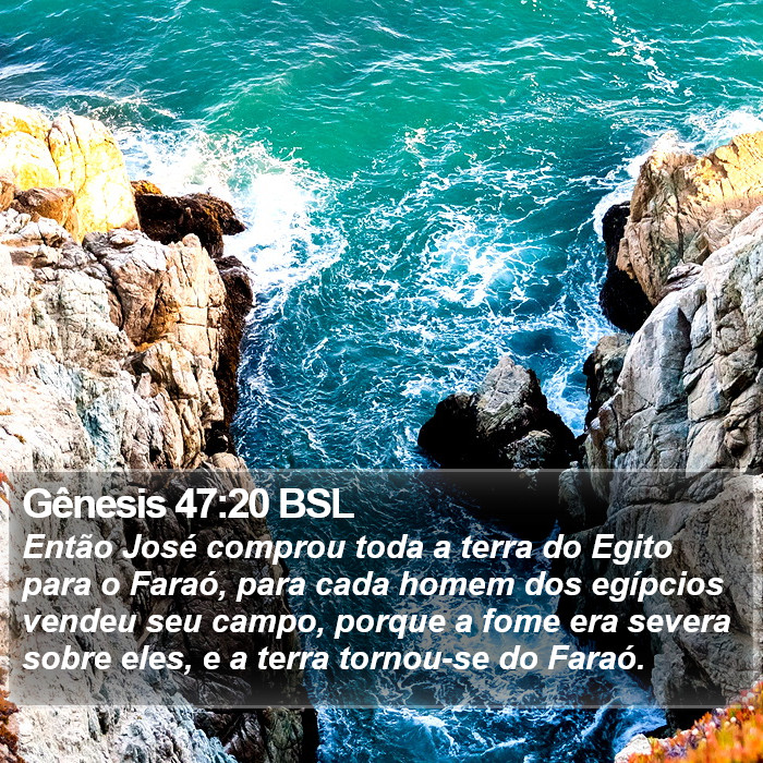 Gênesis 47:20 BSL Bible Study