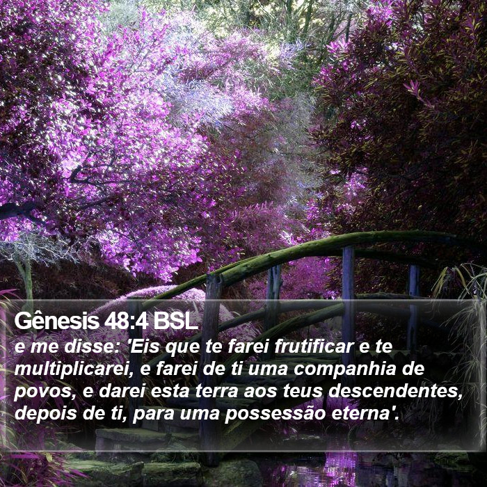 Gênesis 48:4 BSL Bible Study