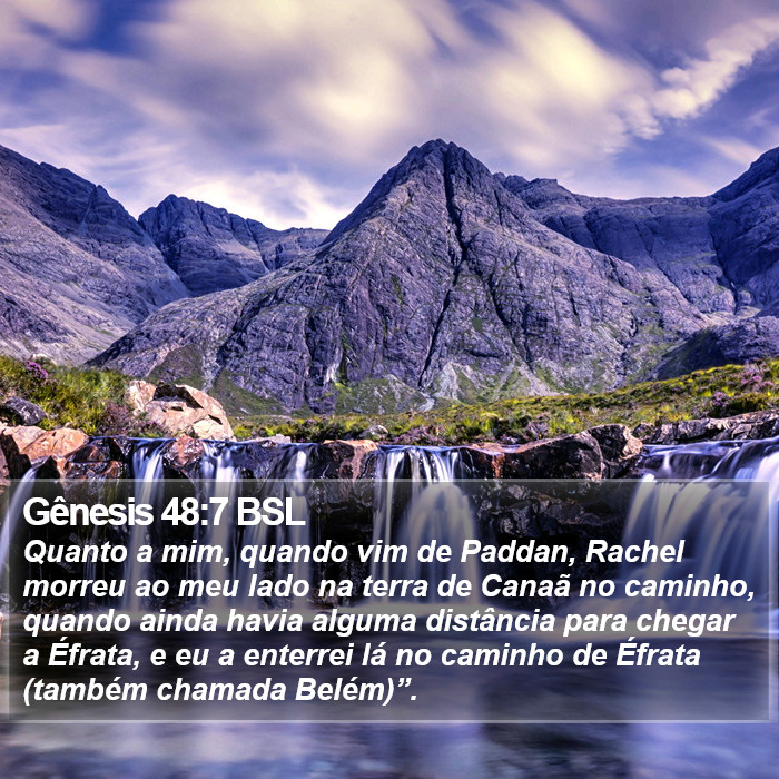 Gênesis 48:7 BSL Bible Study