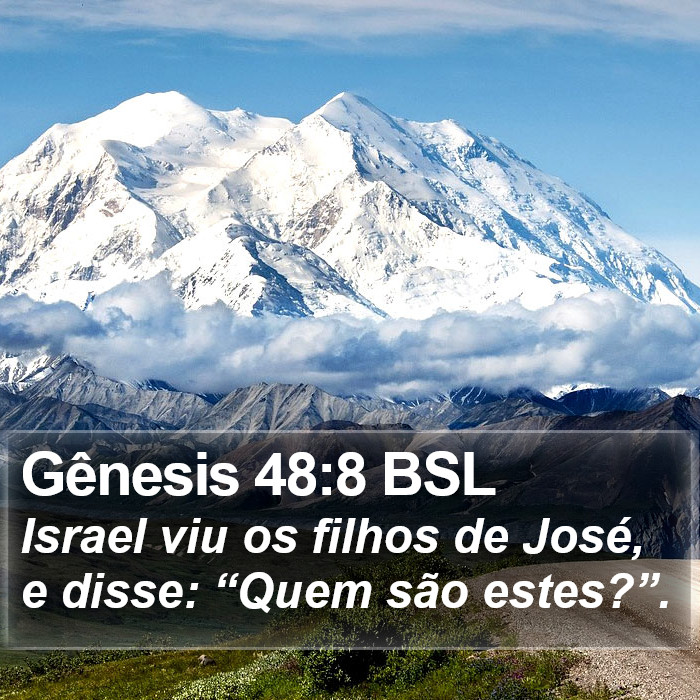 Gênesis 48:8 BSL Bible Study