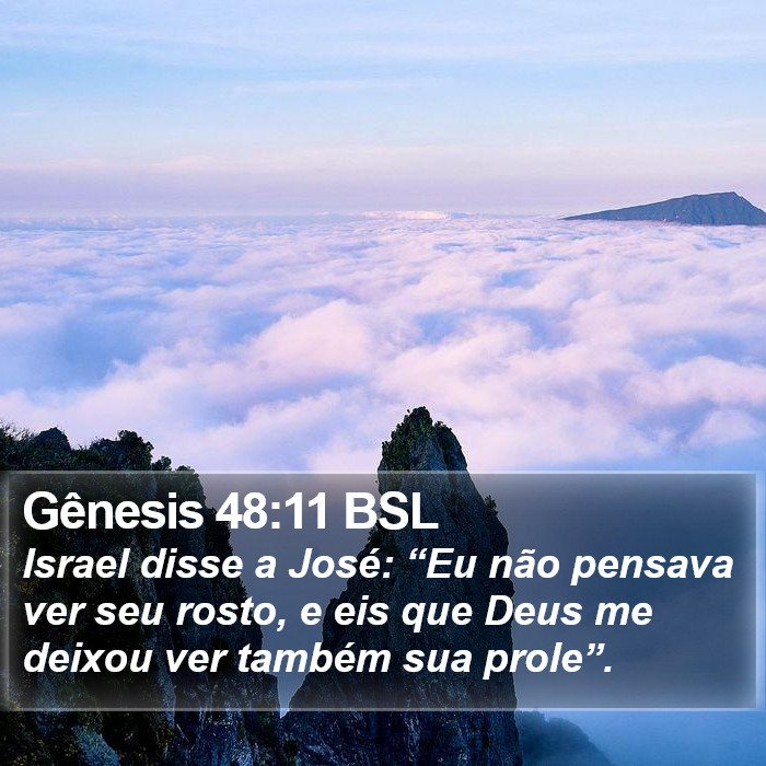Gênesis 48:11 BSL Bible Study