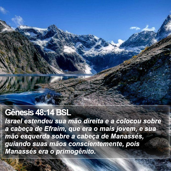 Gênesis 48:14 BSL Bible Study