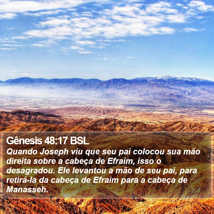 Gênesis 48:17 BSL Bible Study