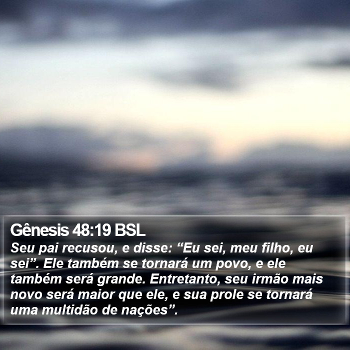 Gênesis 48:19 BSL Bible Study