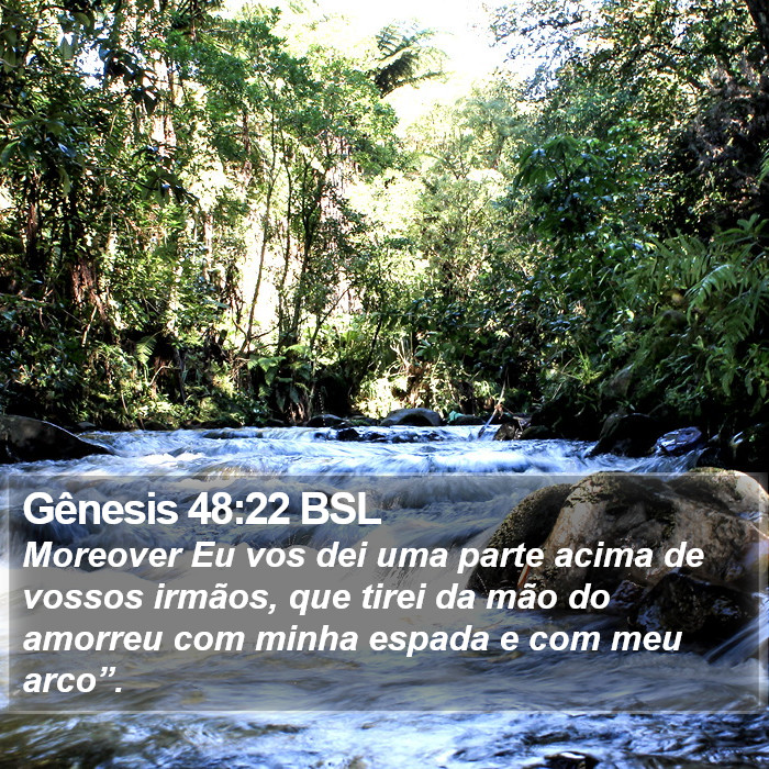 Gênesis 48:22 BSL Bible Study
