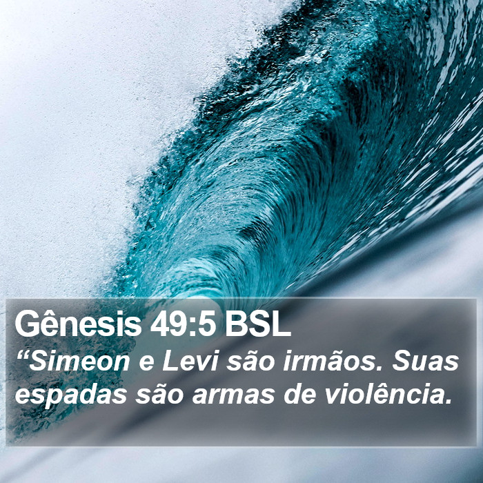 Gênesis 49:5 BSL Bible Study