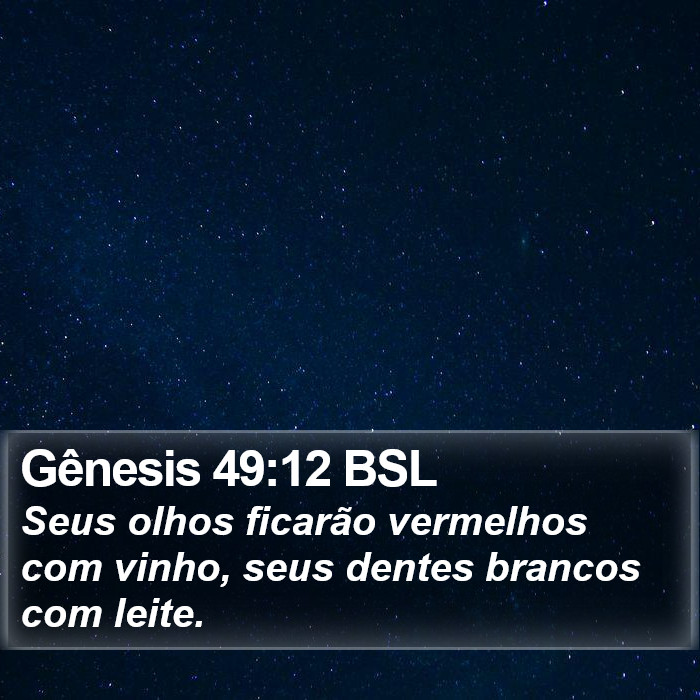 Gênesis 49:12 BSL Bible Study