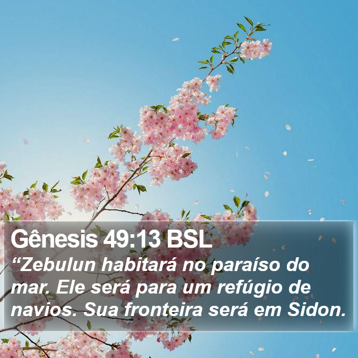 Gênesis 49:13 BSL Bible Study