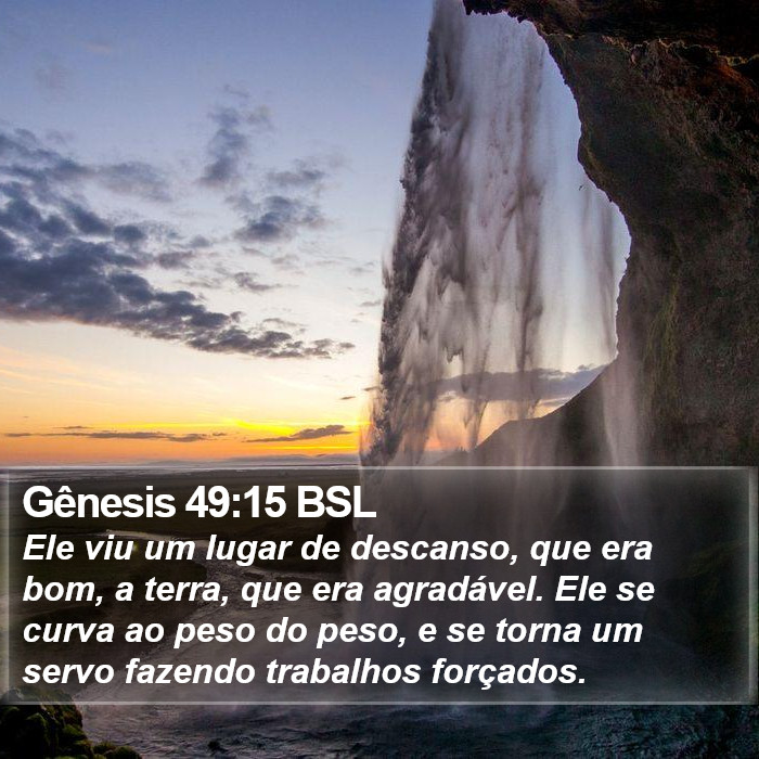 Gênesis 49:15 BSL Bible Study