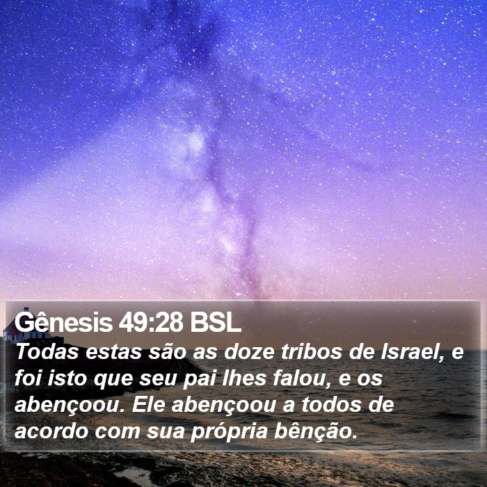 Gênesis 49:28 BSL Bible Study