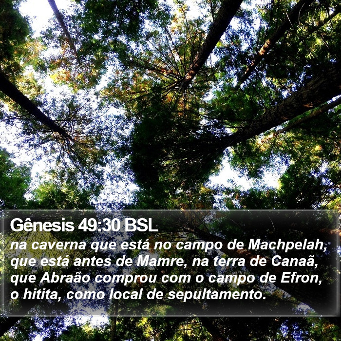Gênesis 49:30 BSL Bible Study