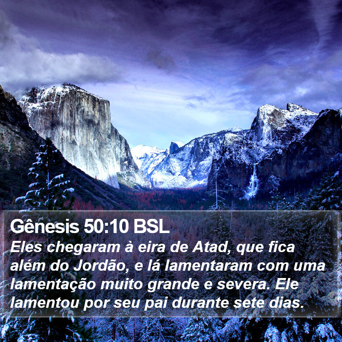 Gênesis 50:10 BSL Bible Study