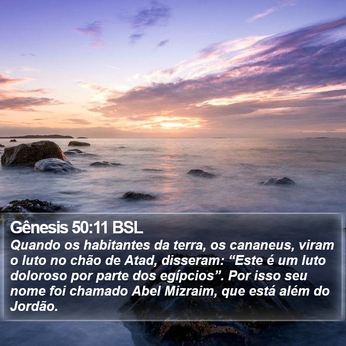 Gênesis 50:11 BSL Bible Study