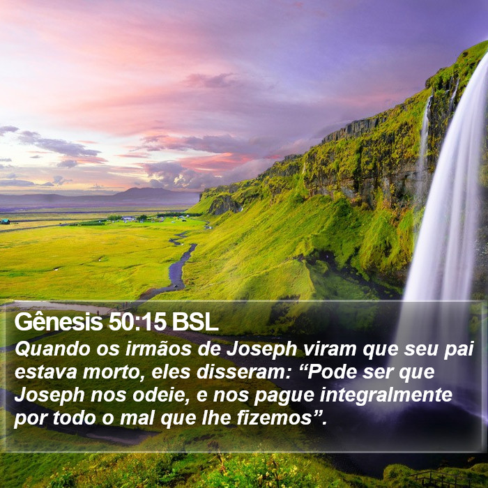 Gênesis 50:15 BSL Bible Study