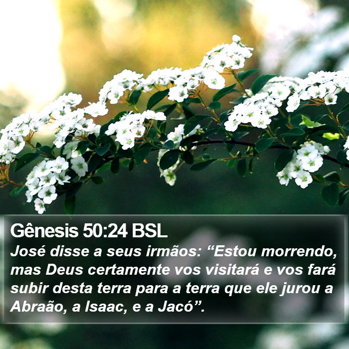 Gênesis 50:24 BSL Bible Study