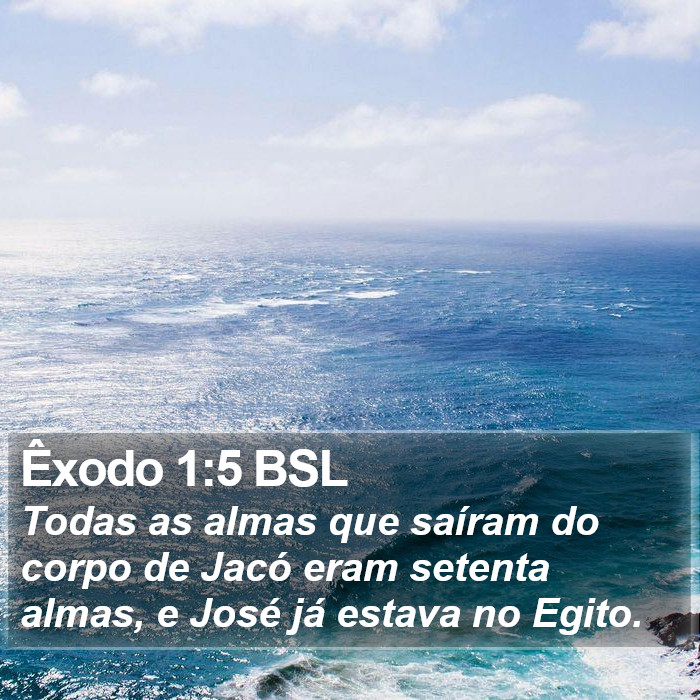 Êxodo 1:5 BSL Bible Study