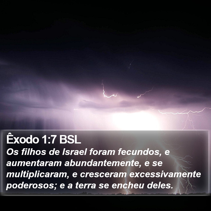 Êxodo 1:7 BSL Bible Study