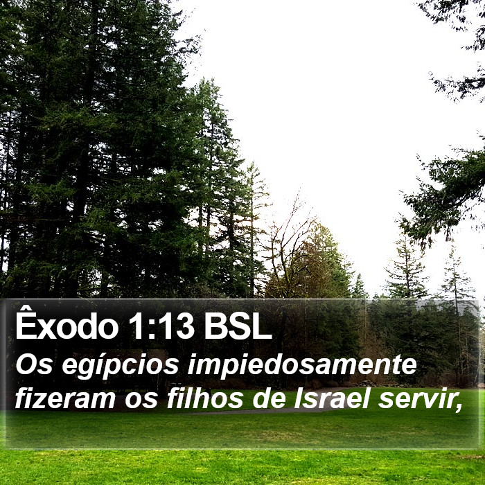 Êxodo 1:13 BSL Bible Study