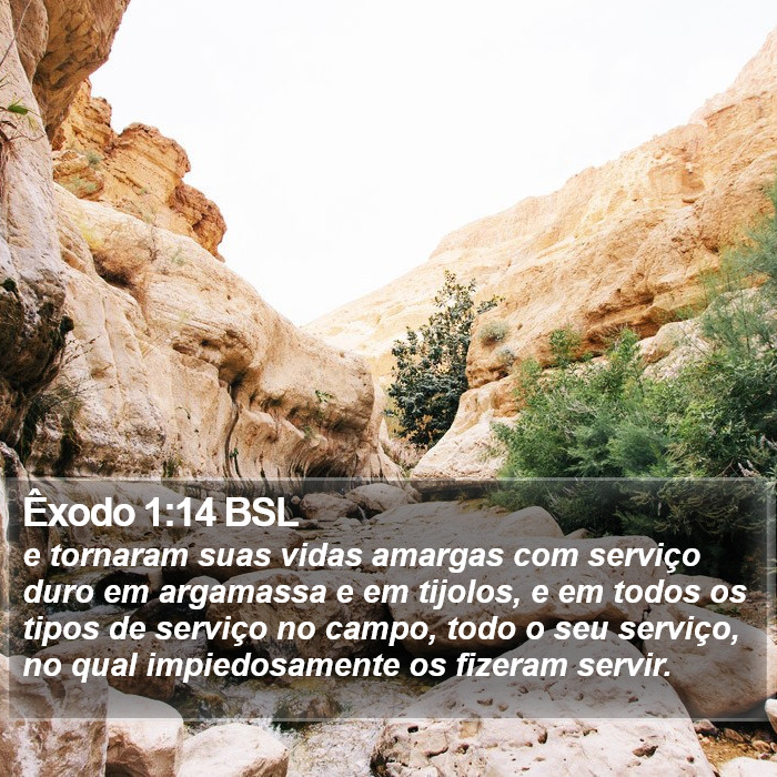 Êxodo 1:14 BSL Bible Study