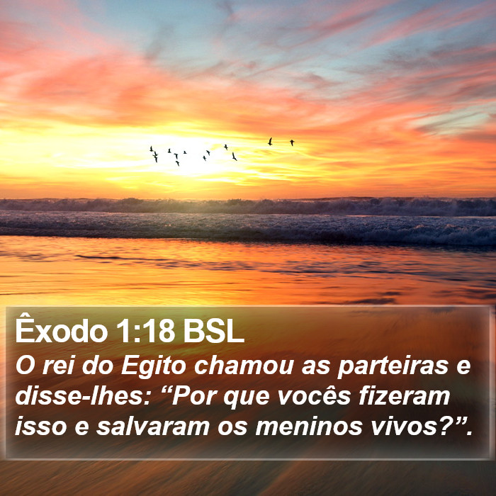 Êxodo 1:18 BSL Bible Study