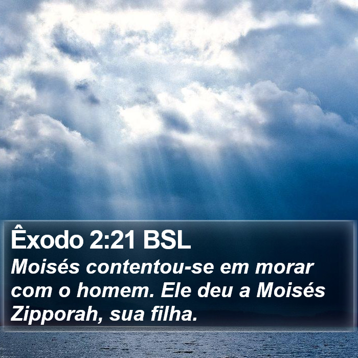 Êxodo 2:21 BSL Bible Study