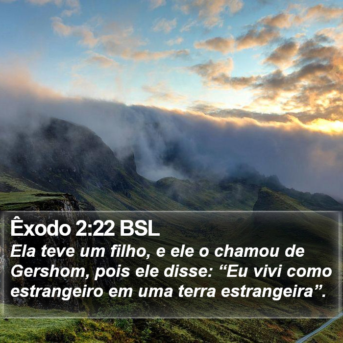 Êxodo 2:22 BSL Bible Study