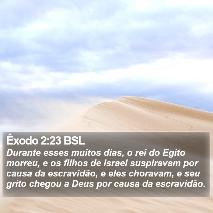 Êxodo 2:23 BSL Bible Study