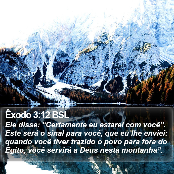 Êxodo 3:12 BSL Bible Study