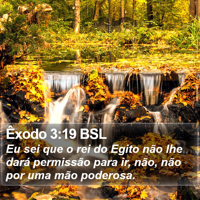 Êxodo 3:19 BSL Bible Study