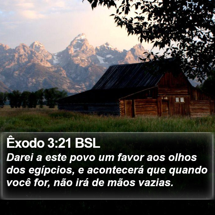 Êxodo 3:21 BSL Bible Study
