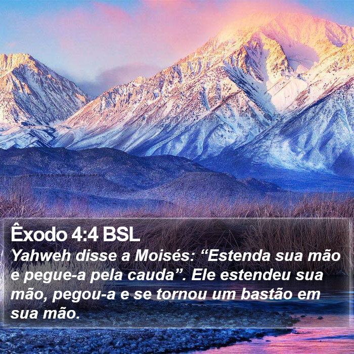 Êxodo 4:4 BSL Bible Study