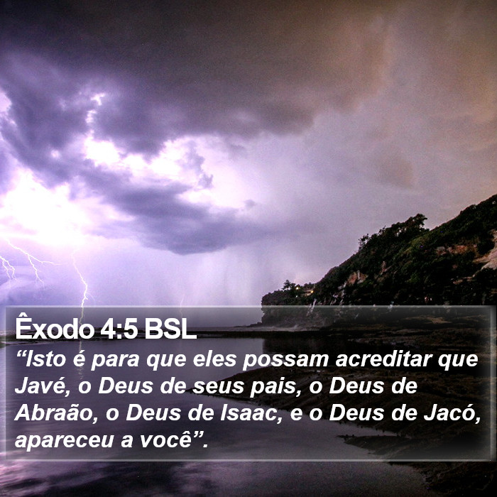 Êxodo 4:5 BSL Bible Study