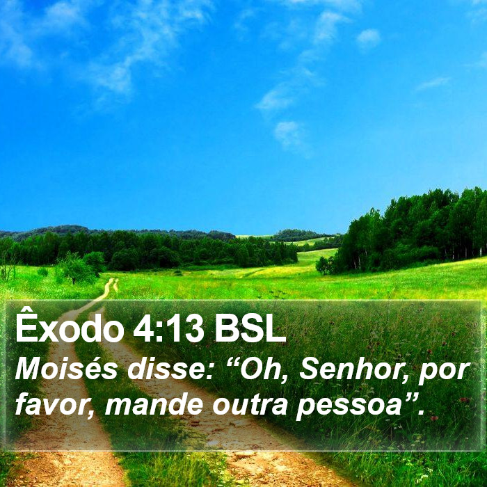 Êxodo 4:13 BSL Bible Study